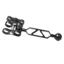 Diving Butterfly Clip Dual Ball Joint Connector Arm Clamp Mount for Underwater Camera Torch Flashlight