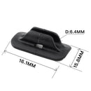 4 Pcs Mountain Road Bike Bicycle Cable Adhesive Base Clip Guide with Zipper Tie Black