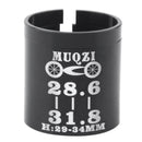 Universal 28.6mm to 31.8mm Alloy Bike Ahead Handlebar Stem Shim / Reducer Fork Steerer