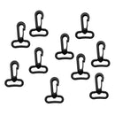 Pack of 10 Swivel Snap Hook Clip for Scuba Diving 25mm/1inch Webbing Strap, Rotatable, Strong