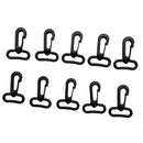 Pack of 10 Swivel Snap Hook Clip for Scuba Diving 25mm/1inch Webbing Strap, Rotatable, Strong