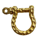 Brass Horseshoe Buckle Screw D Rings U Shape Shackle For Diving Canoeing