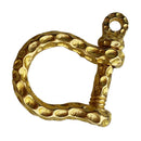 Brass Horseshoe Buckle Screw D Rings U Shape Shackle For Diving Canoeing