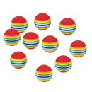 10Pcs Elastic Golf Sponge Balls Indoor Outdoor Practice Training Aids 63mm