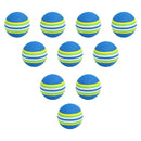 10Pcs 42mm Practice Golf Swing Sponge Foam Balls Training Indoor Aids Sports