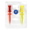 1 Pair Adjustable Tees Stiff Range Tees With Adjustable Level For Golfer