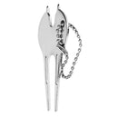 Portable Golf Divot Repair Tool Zinc Alloy Putting Green Fork Groove Cleaner