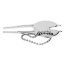 Portable Golf Divot Repair Tool Zinc Alloy Putting Green Fork Groove Cleaner