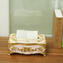 Elegant Tissue Box for Paper Towel Gold Silver Storage Boxes Container Napkins Holder Case Organizer