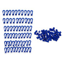 60pcs Plastic Hook Bungee Cord Karabiner Hook for Scuba Diving