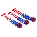 3Pcs/set Golf Headcover Knit Pom Pom Vintage Head Cover