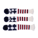 3Pcs/set Golf Pom Pom Head Covers No.#1 #3 #5 Club Knitted Rescue Headcovers Knit Socks Protector