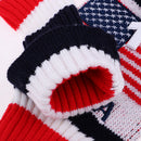 4Pcs Golf Driver Rescue Head Cover Long Neck Pom Pom Fairway Wood Headcovers Knit Socks