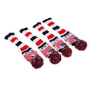4Pcs Golf Driver Rescue Head Cover Long Neck Pom Pom Fairway Wood Headcovers Knit Socks