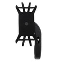 Adjustable Bike Phone Mount Stem Handlebar Cell Phone Holder with Silicone Bands for 4 to 6'' Smartphones Black