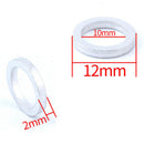 Pack of 10pcs Bike Chainwheel Screw Chainring Washer Gasket Bicycle Dual to Single Chain Wrench Spacer 2mm Thick