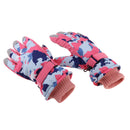 1 Pair Winter Warm Gloves Kids Ski Snow Snowboard Fingers Mittens Warm Biking Sports Mitts for Children