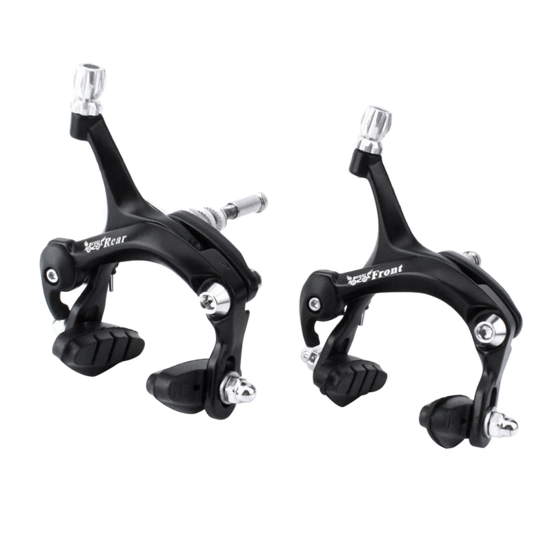 1 Set of (Front + Rear) Bicycle Dual-Pivot Brake Caliper Road Bike Side Pull C/V Brake Calipers Cycling Replacement Accessories