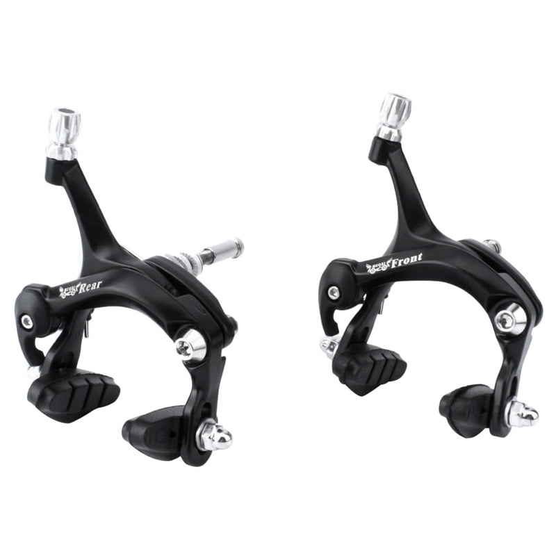 1 Set of (Front + Rear) Bicycle Dual-Pivot Brake Caliper Road Bike Side Pull C/V Brake Calipers Cycling Replacement Accessories