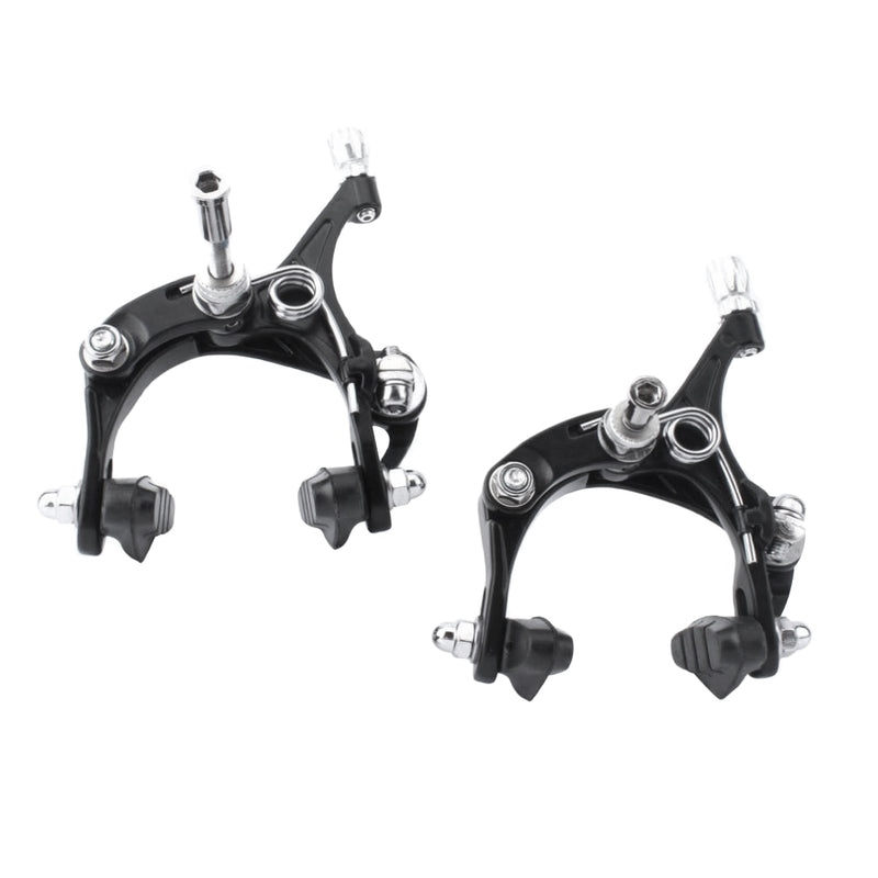 1 Set of (Front + Rear) Bicycle Dual-Pivot Brake Caliper Road Bike Side Pull C/V Brake Calipers Cycling Replacement Accessories
