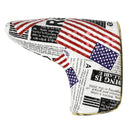 PU Leather Vintage Golf Blade Putter Cover Headcover Protector Bag with Magnetic Closure Club Accessories