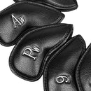 12Pcs/Set Golf Iron Head Covers Set Club Putter Headcover Replacement with Numbers Print