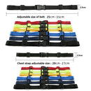 2 Pieces Adjustable Backpack Chest Sternum Harness Straps Nylon with Quick