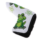 Golf Putter Cover with Frog & Clover Pattern Blade Center Putter PU Drivers Head Protector Golf for Golf Lovers