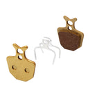 MTB Bike Brake Pads Size(L x W x H): 30.4 x 35 x 4mm/1.20 x 1.38 x 0.16in, Metal Bike Brake Parts