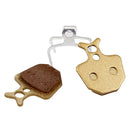 MTB Bike Brake Pads Size(L x W x H): 30.4 x 35 x 4mm/1.20 x 1.38 x 0.16in, Metal Bike Brake Parts