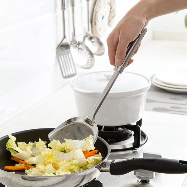 5Pcs Stainless Steel Cooking Set Spoon Colander Shovel Kitchen Cooking Tools