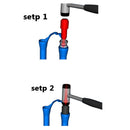 2Pcs Bike Fork Seal Install Bicycle Diver Tool Bushing Maintain for  32/36mm