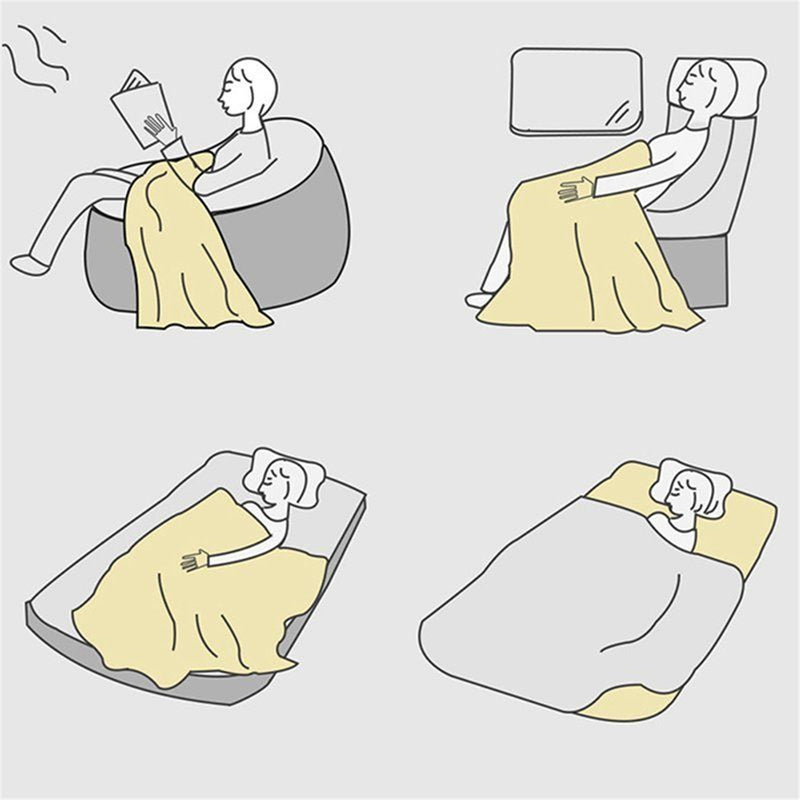 75X45cm Electric Heated Throw Rug Snuggle Warming Blankets 3 Smart Heat Settings