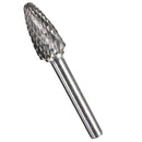 Drillpro 8pcs 1/4 Inch Shank Carbide Burr Set Rotary Cutter Files CNC Engraving Tool