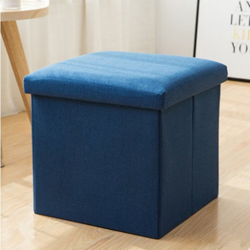 Multifunctional Foldable Storage Stool Box Shoe Bench Fabric Storage Stool Folding Chair
