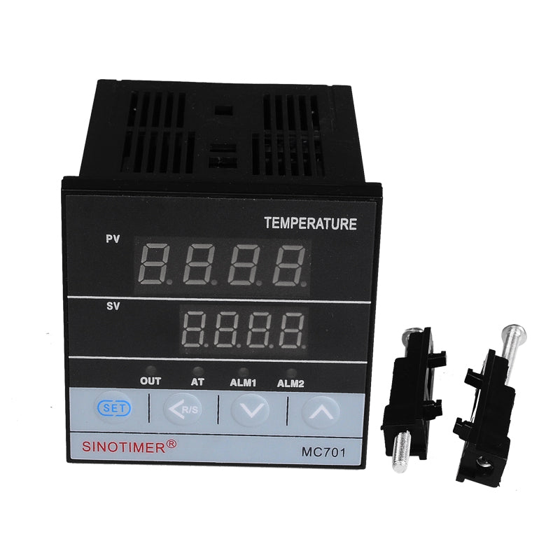 MC701 Universal Input Digital PID Thermostat Instrument SSR Relay Output for Heat Cool with  Alarm