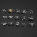 150 Pairs Soft Silicone Glasses Nose Pads Eyeglass Sunglasses Anti Slip Pads Assortment Kit 15 Style