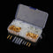 Excellway TC02 120Pcs Brass Bullet 3.5mm Terminal Male and Female Connector