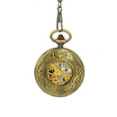 JIJIA JX024 Dragon And Phoenix with Beads Mechanical Watch Pocket Watch