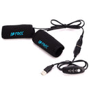 Pair USB Powered Electric Warm Heated Cover With Temperature Control Switches Warmer Removable Grip For Motorcycle Scooter Bicycle Motocross Handle Handlebar