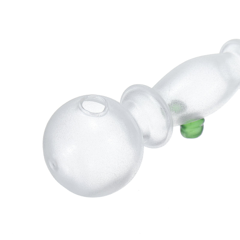 5inch Mini Size Noctilucent Water Glass Pipe Glassware Luminous Green Herb Tube Holder