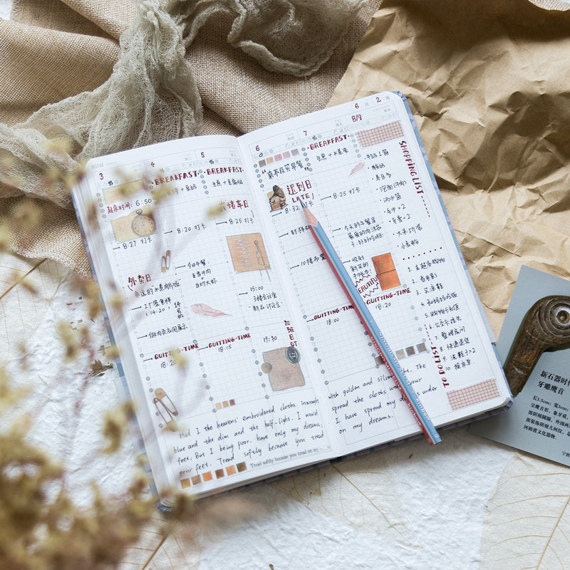 Kinbor Weekly Plan Month Plan Notebook Self-filling Calendar Friends' Birthday List My 100 Plans with 2 HB Pencils from XIAOMI YOUPIN