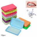 10 Pcs/Set Dental Orthodontics Ortho Wax Mix Scent for Braces Bracket Gum Irritation Teeth Whitening Oral Hygiene Tool Dental Bracket