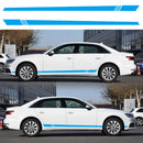 2PCS Universal Car Auto Long Stripe Decals Both Side Body Viny Wrap Stickers