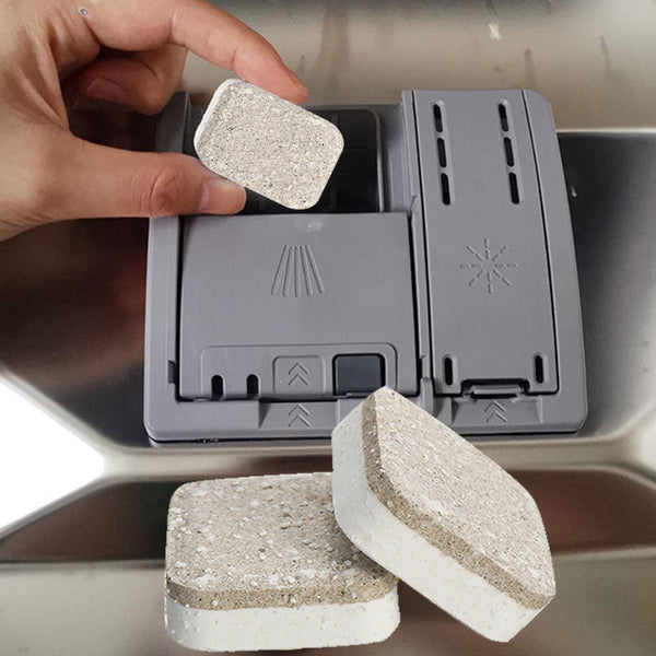 10Pcs Dish Washer Detergent Concentrated Rinse Block Power Dish Tabs Cleaning
