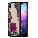 ENKAY Flower Relief 3D Shockproof TPU PC Protective Case for Huawei P20