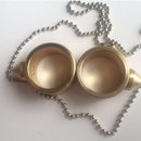 Self-defense Finger Ring Pendant Keychain Multifunction Outdoor Survival Tool EDC Tactical Brass