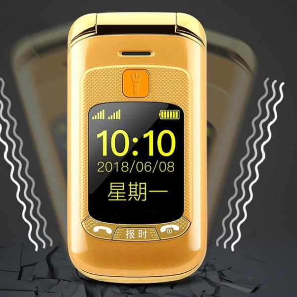 GZONE F899 2.4 inch Handwriting Touch Screen 2800mAh FM Vibration Loud Volume Flip Feature Phone