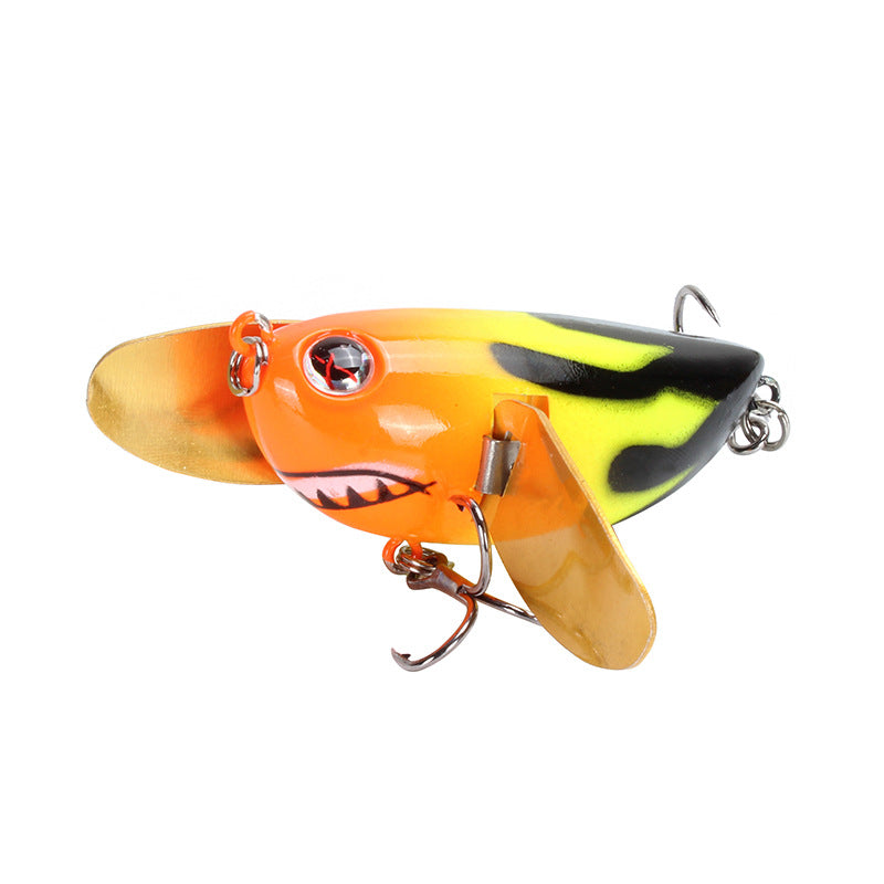 Amlucas 6cm/12.6g 8Colors ABS Fishing Lure Treble Hook Topwater Fishing Bait