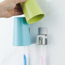 AUGIENB Paste Stainless Steel Toothbrush Holder Wall Mounted Cup Holder Bathroom Hook
